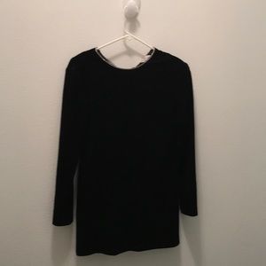 J. R. Nights black velvet & crystal dress.